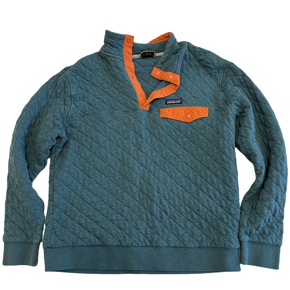 Patagonia cotton quilt snap pullover